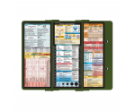 WhiteCoat Clipboard® Trifold - Army Green Primary Care Edition